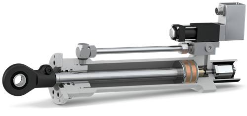 Hänchen servo cylinders in the 120 and 300 series with integrated position transducers